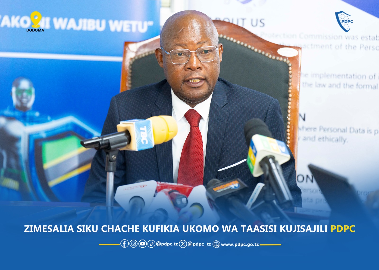 ZIMESALIA SIKU CHACHE KUFIKIA UKOMO WA TAASISI KUJISAJILI PDPC