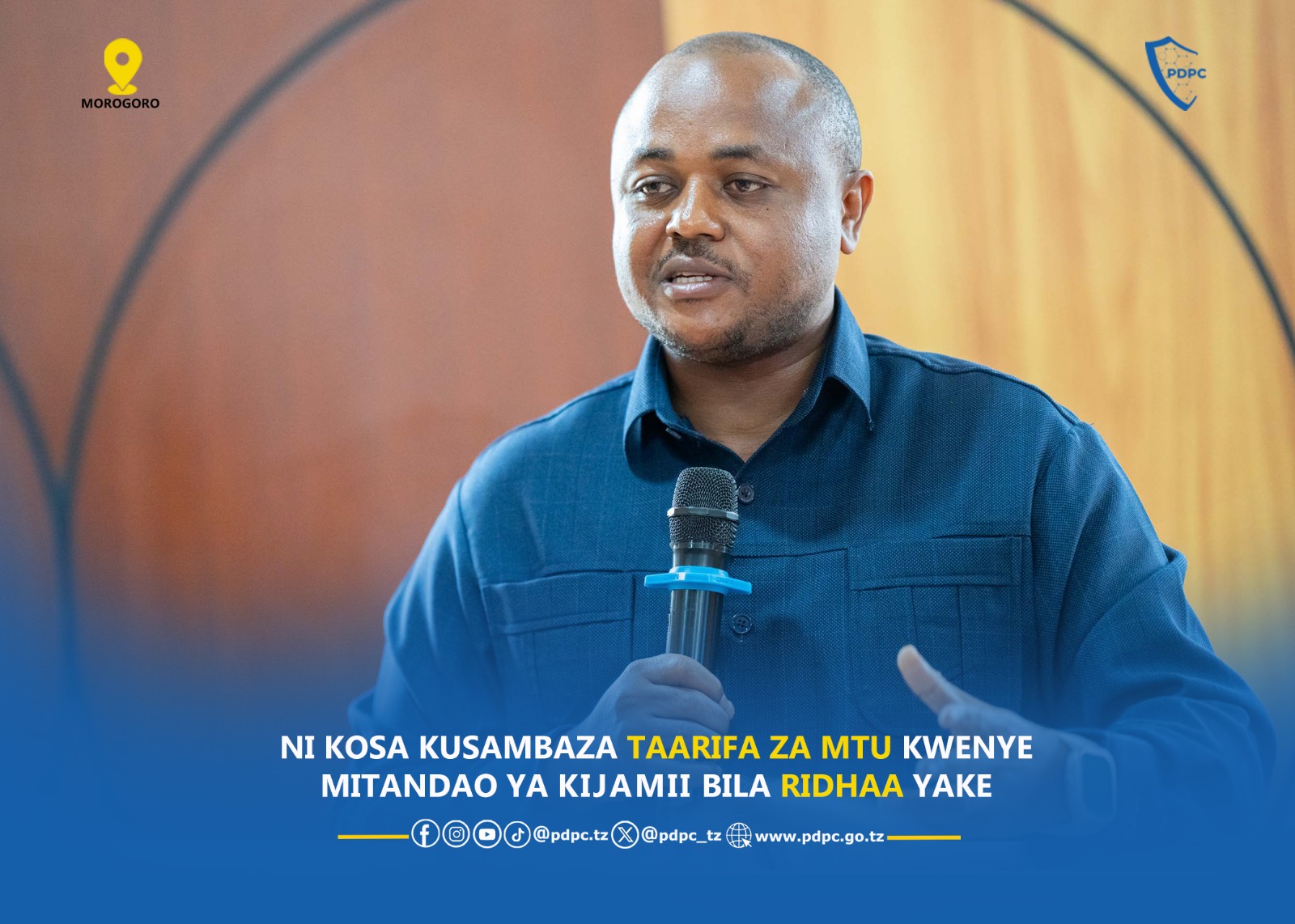 NI KOSA KUSAMBAZA TAARIFA ZA MTU KWENYE MITANDAO YA KIJAMII …