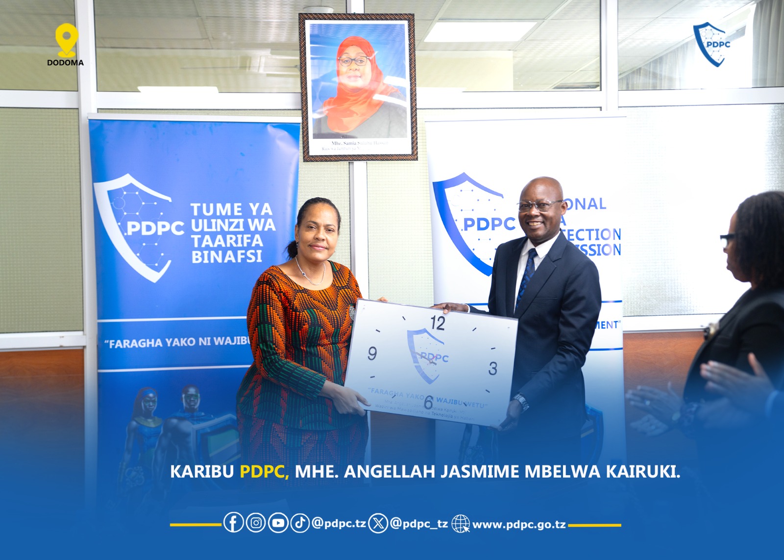 KARIBU PDPC MHE. ANGELLAH JASMINE MBELWA KAIRUKI