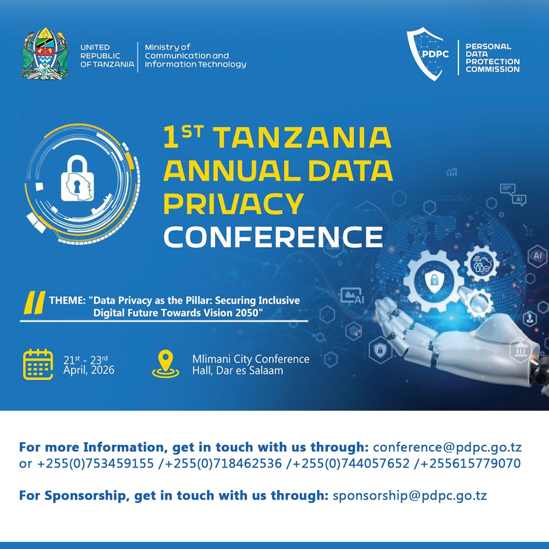 1ST TANZANIA ANNUAL DATA  PRIVACY CONFERENCE 2026