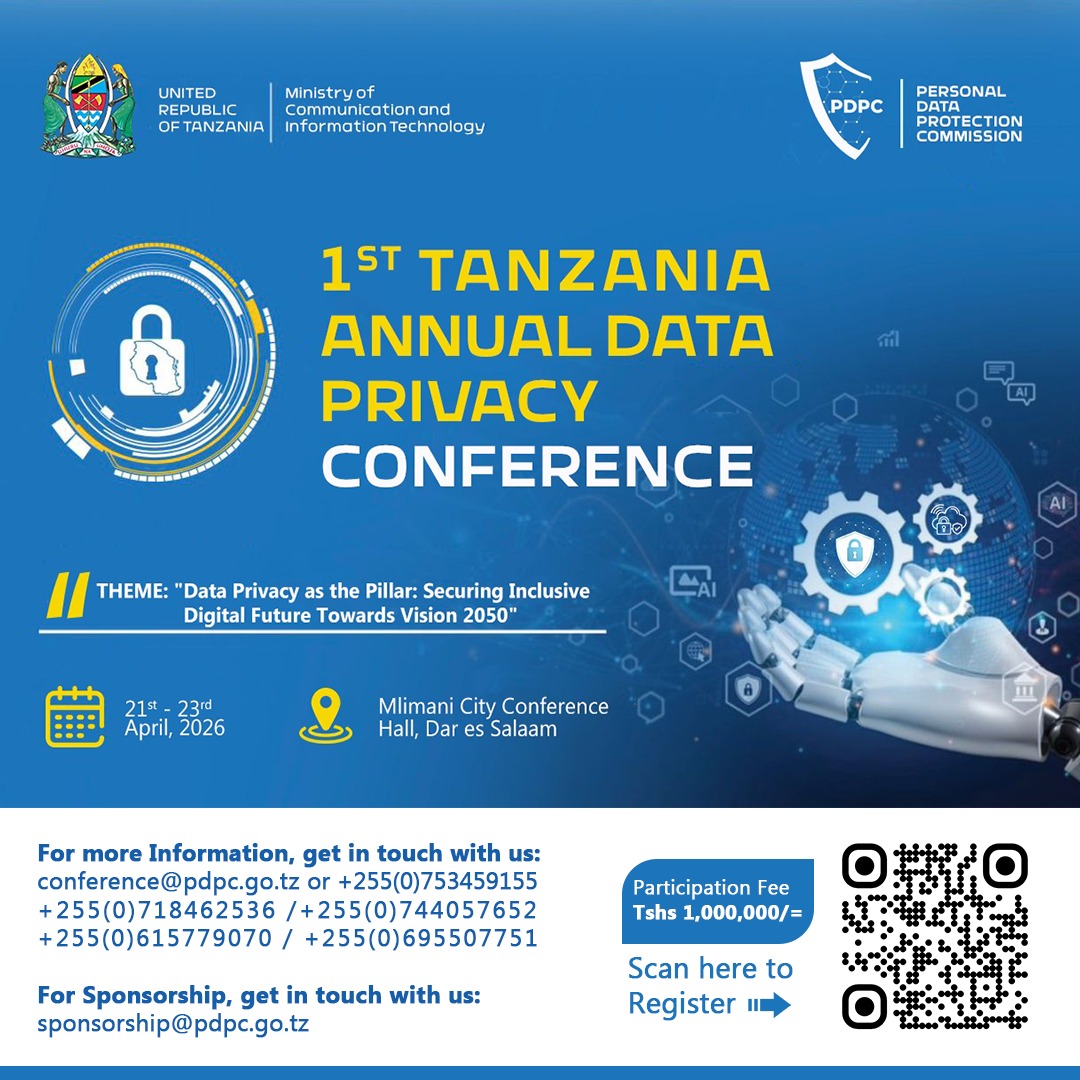 1ST TANZANIA ANNUAL DATA  PRIVACY CONFERENCE 2026